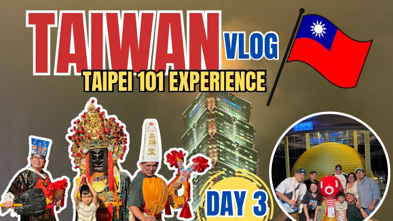 🇹🇼 TAIWAN DAY 3 VLOG | Taipei 101 Highest Building in Taiwan + Fastest Elevator Experience!