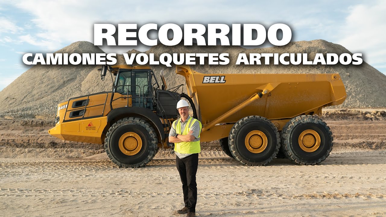 Recorrido de los Camiones Volquetes Articulados Grandes de Bell.