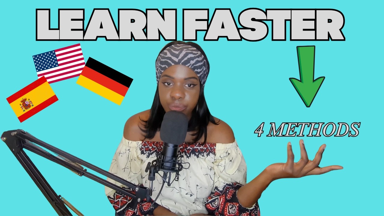 Learn ANY Languages FASTER with these 4 Methods from a POLYGlOT !