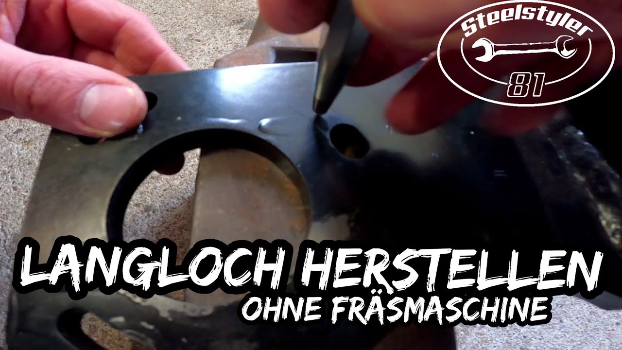 Langloch OHNE Fräsmaschine herstellen | Geradschleifer | Unimog Verlagerungsgetriebe | #Tutorial