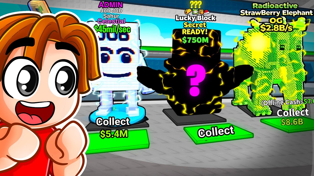 I Spent $10000 On This Secret Lucky BLock Admin Abuse Steal A Brainrots