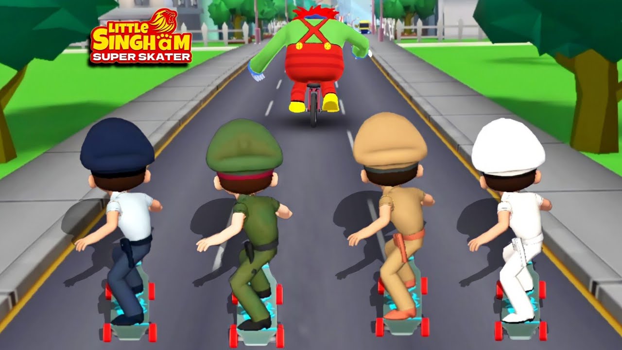 Little Singham Super Skater All Characters Gameplay 