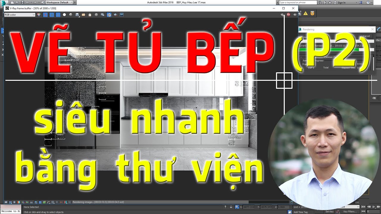 ✅ Thư viện cad (thực hành vẽ tủ bếp P2 - vẽ 3dsmax) - Huy Hiếu Lee