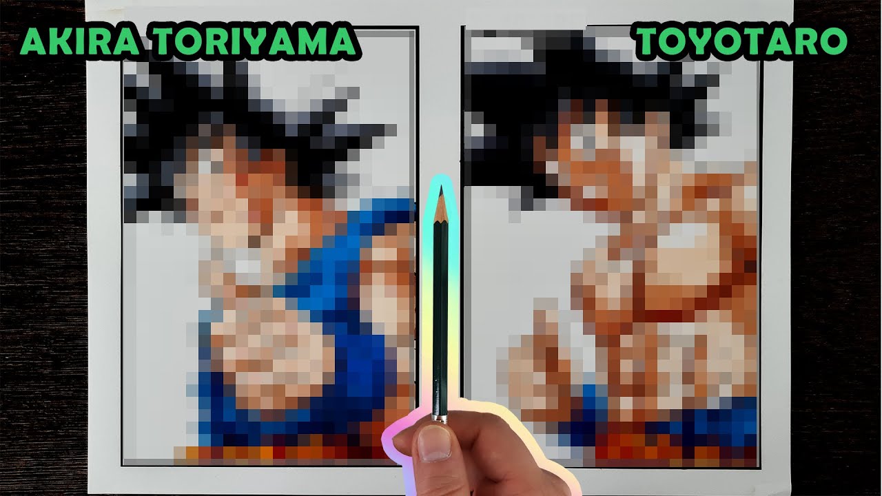 Drawing Goku in 2 Styles | Akira Toriyama and Toyotaro