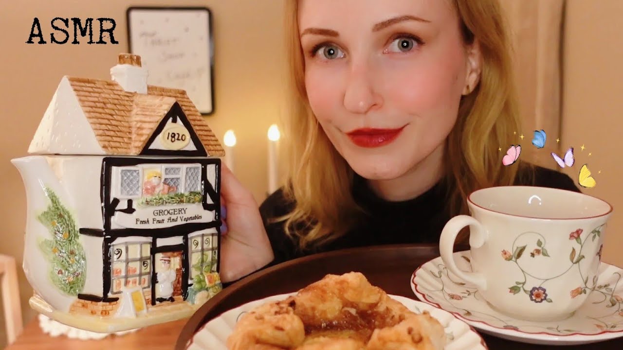 ASMR | Thrift Shop Cafe ☕️ (RP, Soft Spoken, Tea making,Page flipping, Gift wrapping,Crackling Fire)