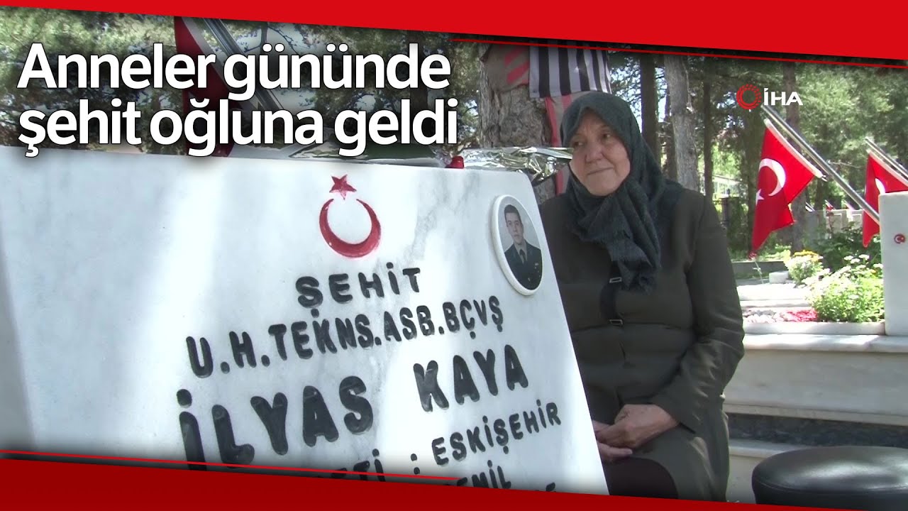 Anneler Günü’nü Şehit Oğlunun Mezarı Başında Geçirdi