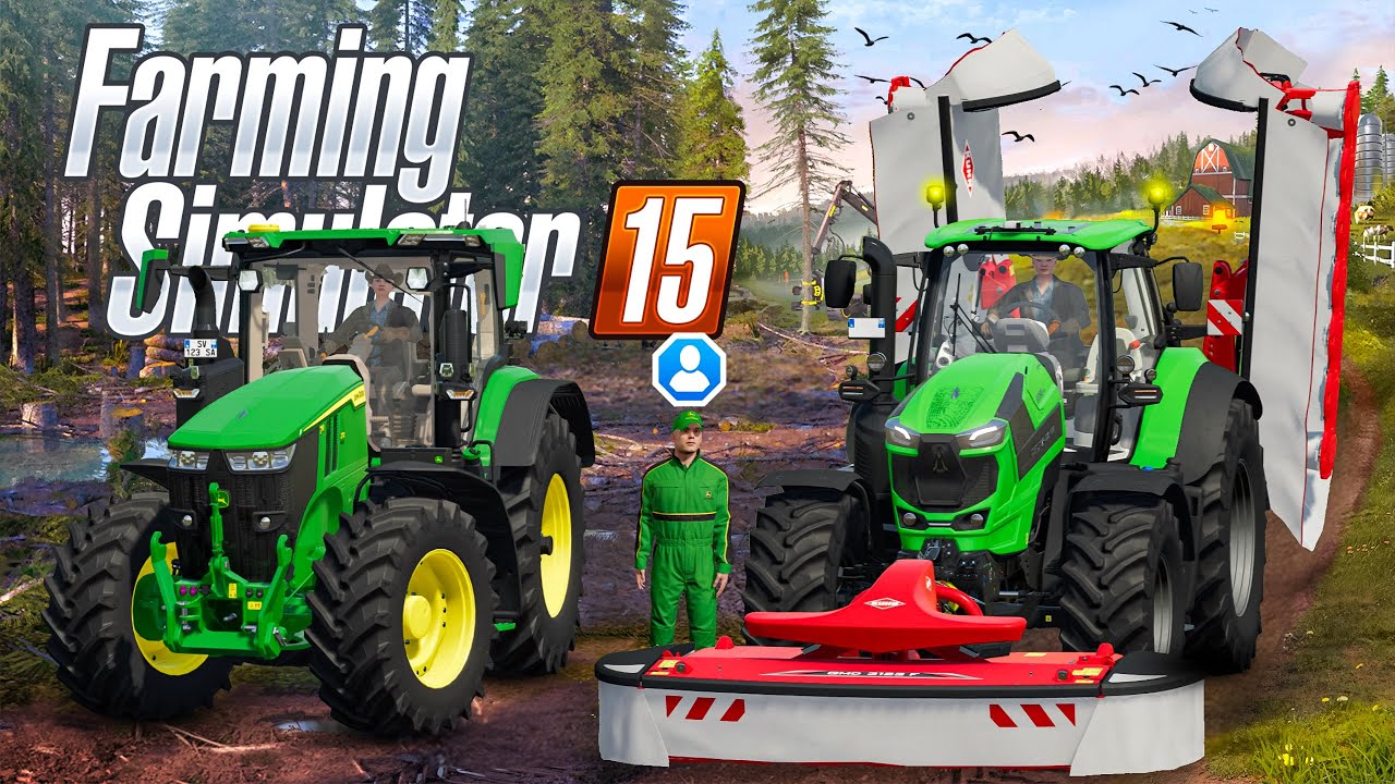 Moving Grass & Planting Corn & Wheat In Fs15 | Fs15 Multiplayer | Timelapse |