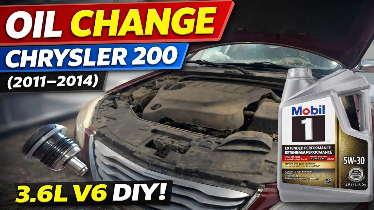 Как поменять моторное масло | Chrysler 200 (2011–2014) 3.6L V6 своими руками