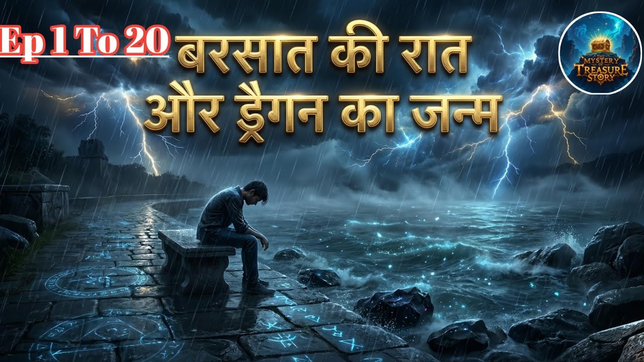 Episode 1 To 20 बरसात की रात और ड्रैगन का जन्म || #story #audiobook  @TheMysteryofTreasureStory
