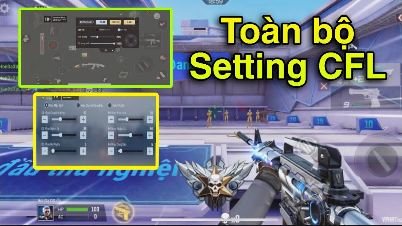 Hướng dẫn toàn bộ cài đặt để trở thành Pro nhanh nhất | CrossFire Legends/CFL
