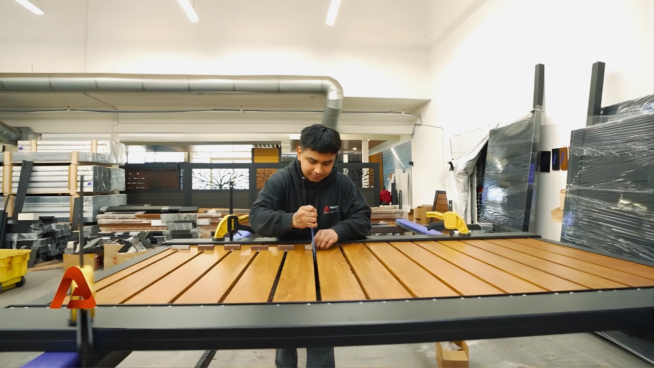 From Drawing to Reality: Building a Custom Aluminum Gate in Our Factory
