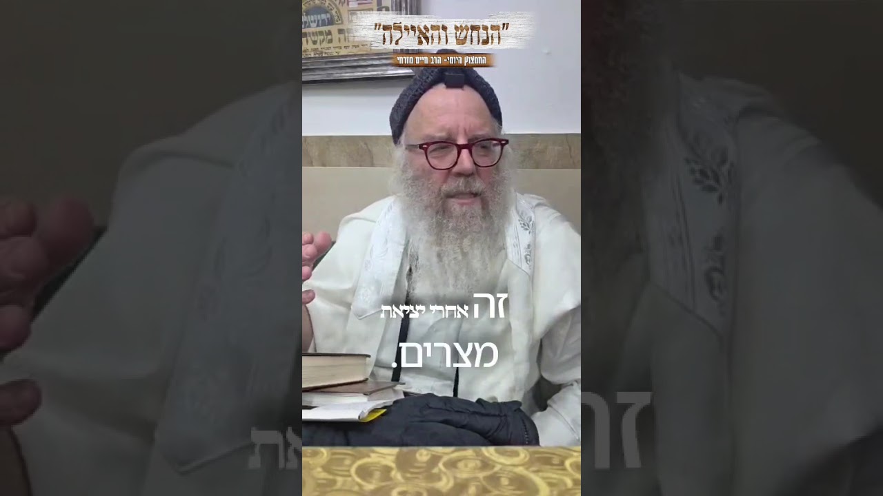 החמצוץ היומי הרב חיים מזרחי. הנחש והאילה