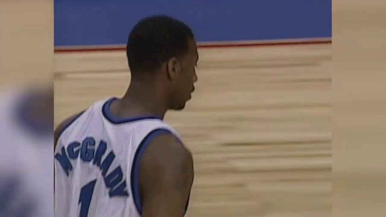(2002) Self Alley Oop OFF THE BACK BOARD DUNK -Tracy McGrady