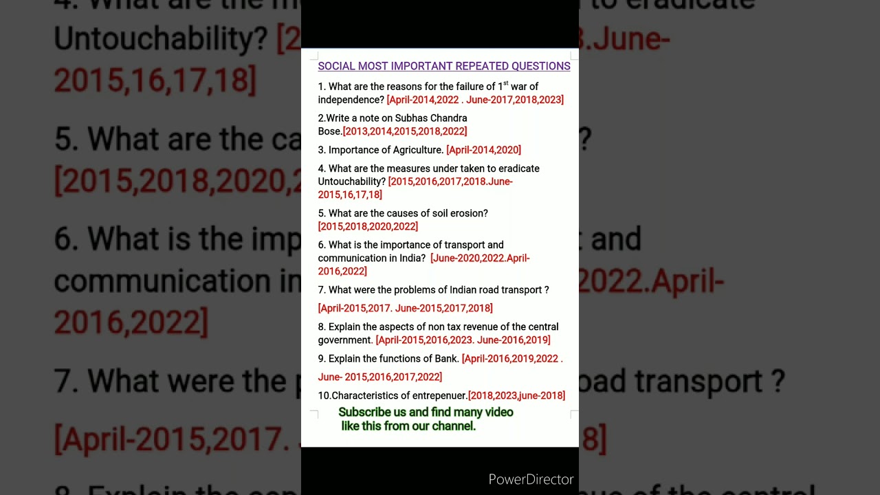 class 10th social most important repeated questions. sslc important questions for 2025