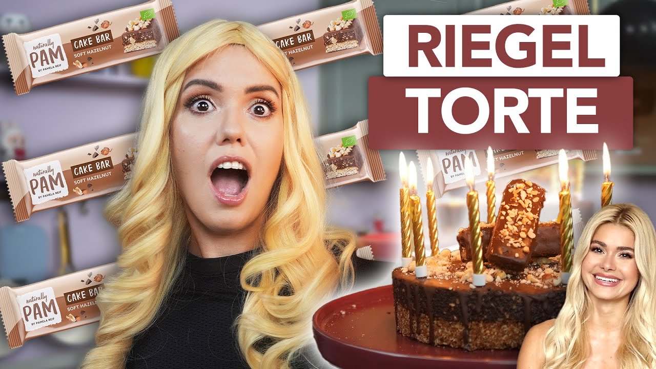 Ich backe PAMELA REIF eine FITNESS RIEGEL Geburtstags Torte!