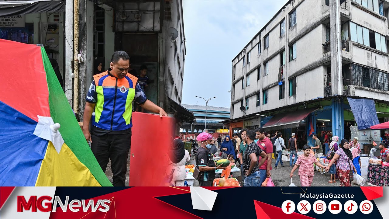 SERBU! DBKL Bertindak Menyerbu Gerai Warga Rohingya Di Pasar Borong Selayang