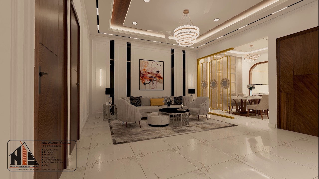 3BHK Complete Floor Interior Design 🏠 | Full 3D Walkthrough | Modern Residential Projec