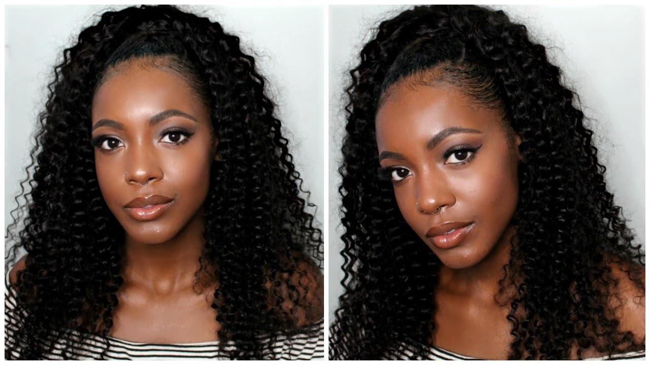 Rihanna Inspired Curly High Ponytail with Weave | Ali Moda