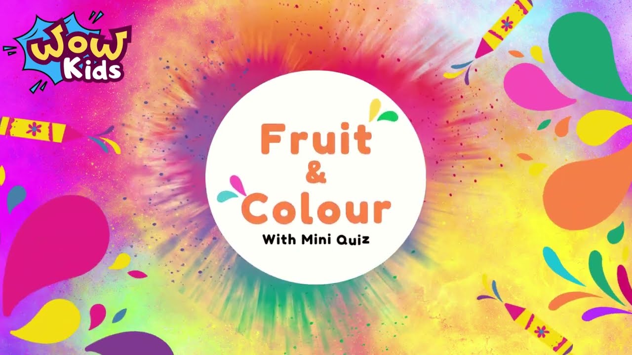 Fruit & Colour with Quiz｜Kids Learning｜English Vocabulary｜Educational Video for Kids｜English for Kid