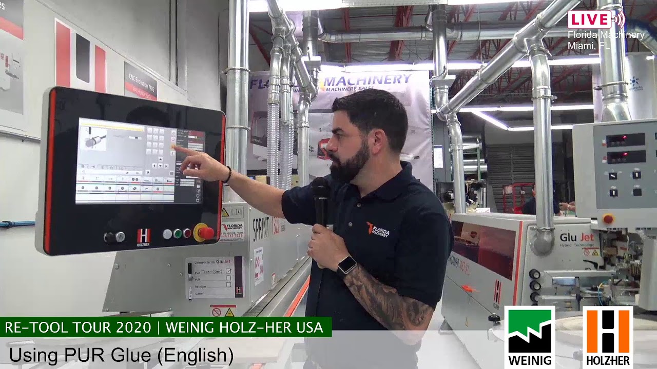 Using PUR Glue with Florida Machinery (English) (Live Aug 24, 2020)