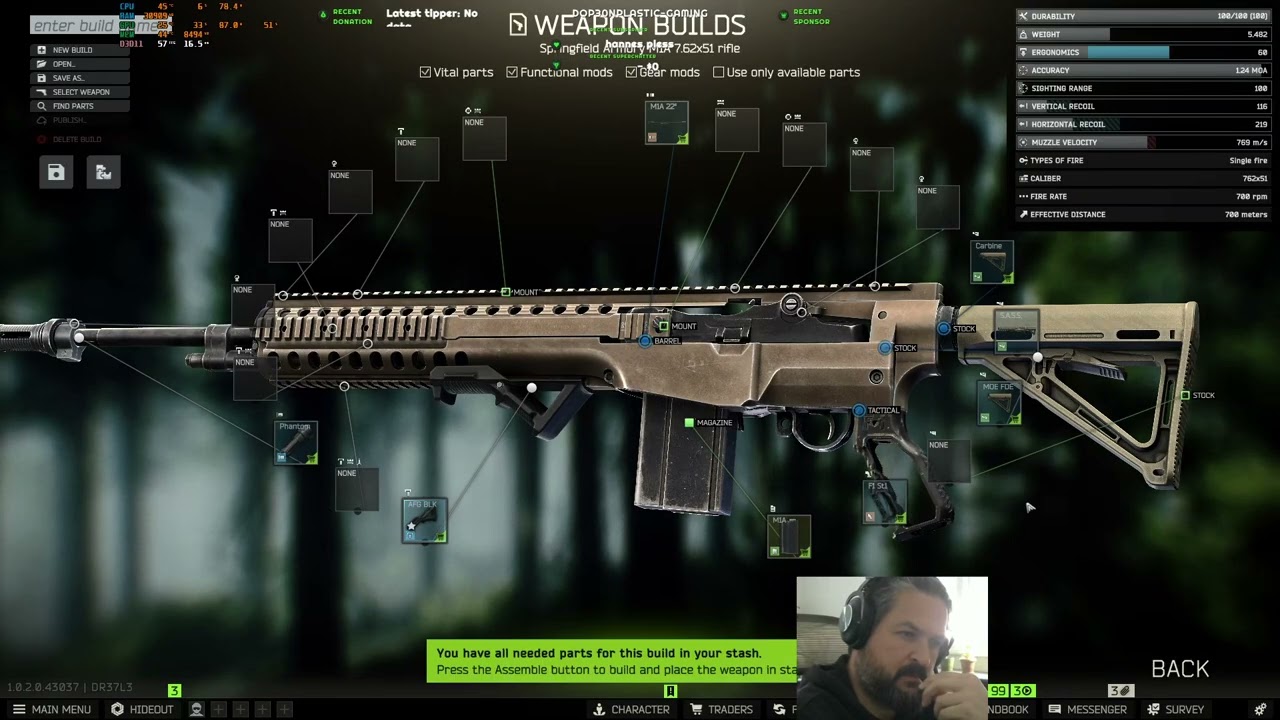 #Dop30nPlastic @ #Gaming #EFT #Tarkov #PVP #Extraction-Shooter