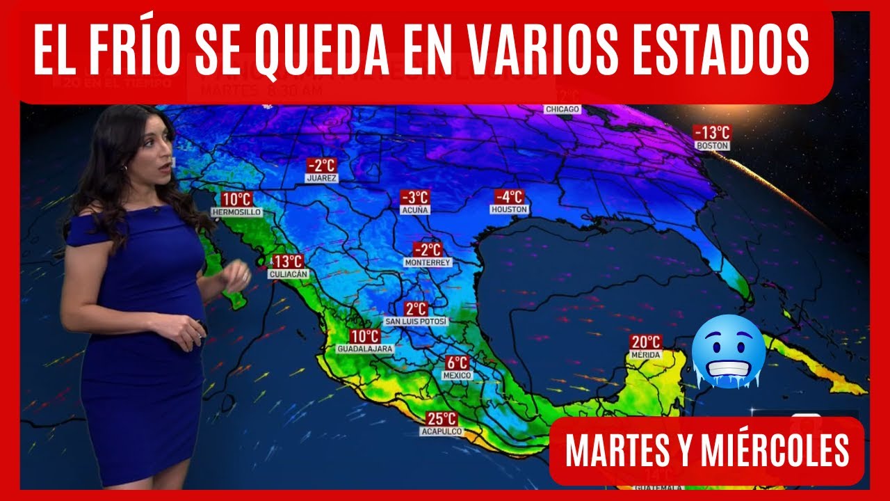 El pronóstico del tiempo en México, martes 27 y miércoles, 28 de enero | El clima de hoy