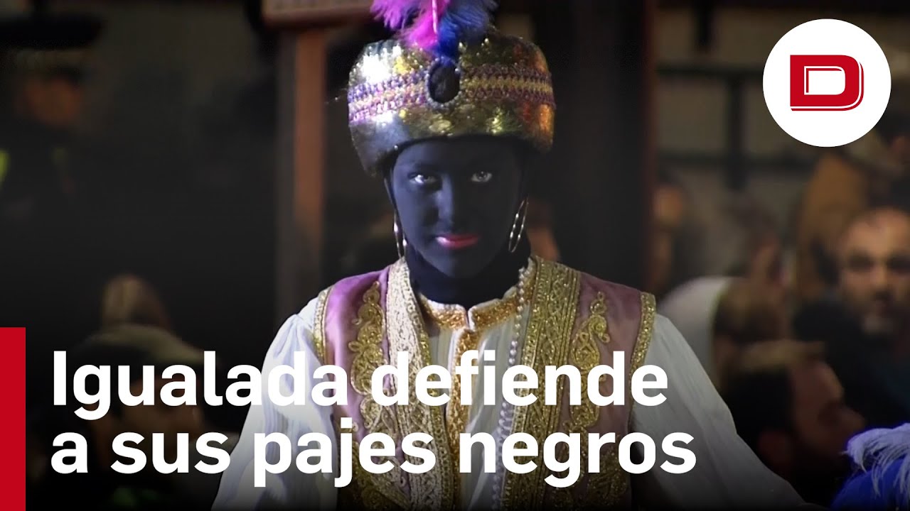 La cabalgata de Igualada defiende a sus pajes pintados de negro