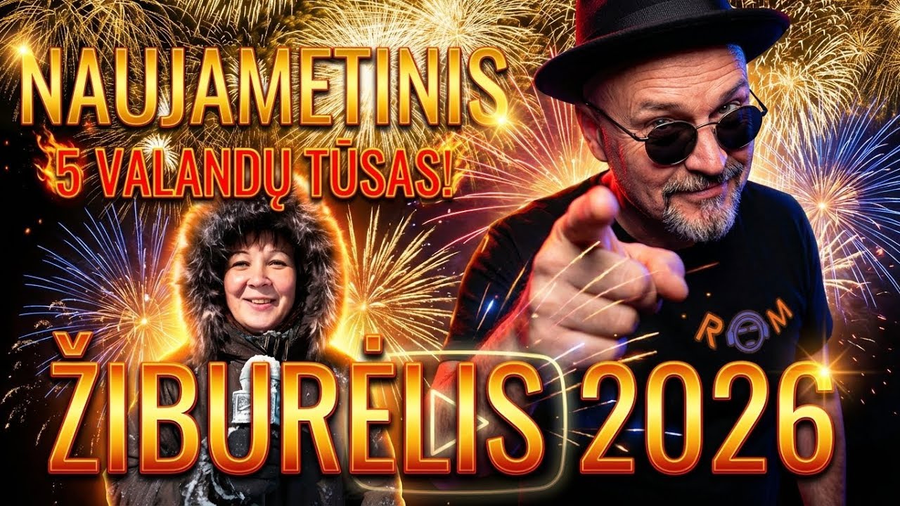 NAUJAMETINIS ŽIBURĖLIS 2026 | 5 Valandos Geriausios Roberto Lietuviškos Muzikos (Šventinis Rinkinys)