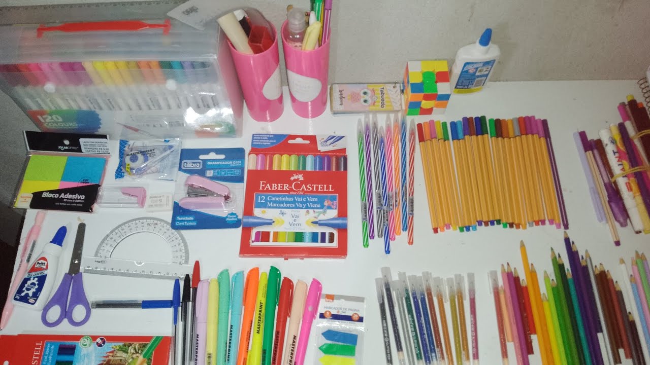 Mostrando meu material escolar 2026(parte 1)💗