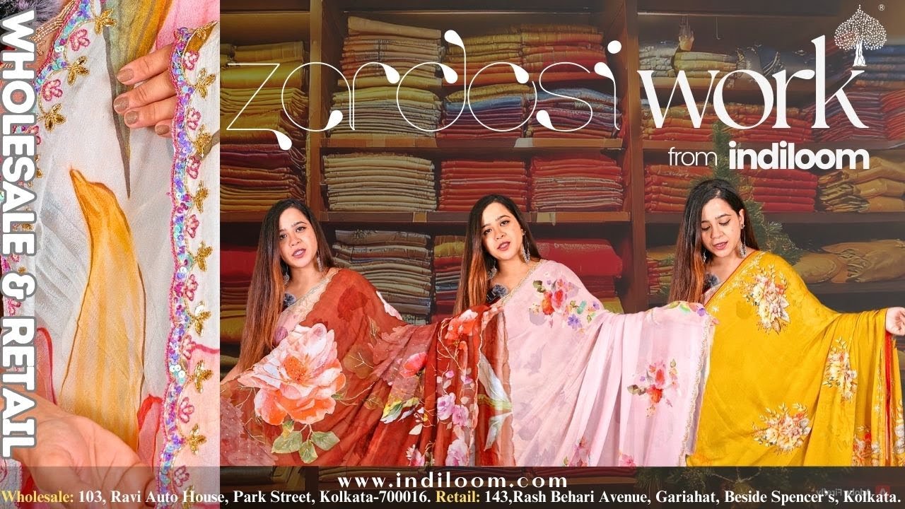 EXCLUSIVE ZARDOSI COLLECTION EPISODE-17 #saree  #kolkata #wholesale #zardosi #zardosiwork #indiloom