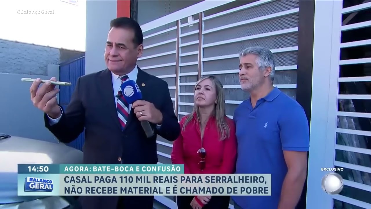 Casal paga R$110 mil para serralheiro, não recebe o material e é chamado de pobre!