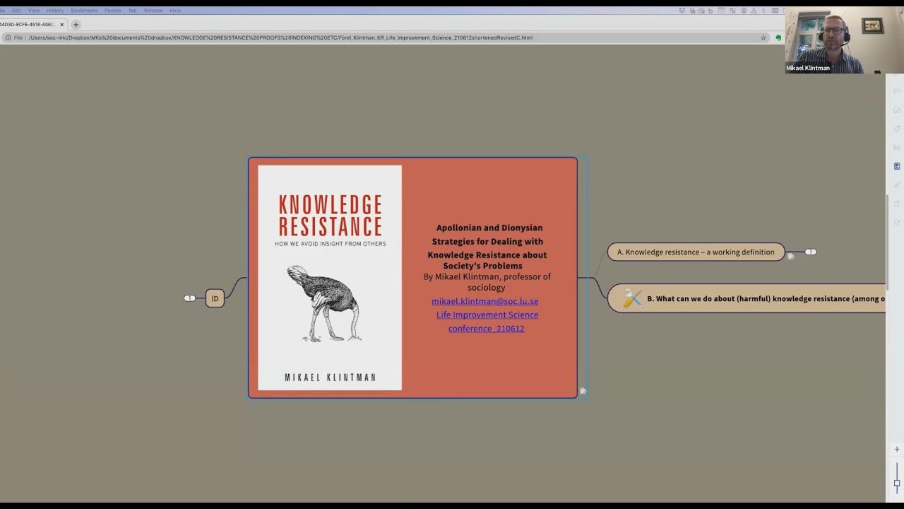 Knowledge resistance about society&rsquo;s urgent problems &ndash; Mikael Klintman