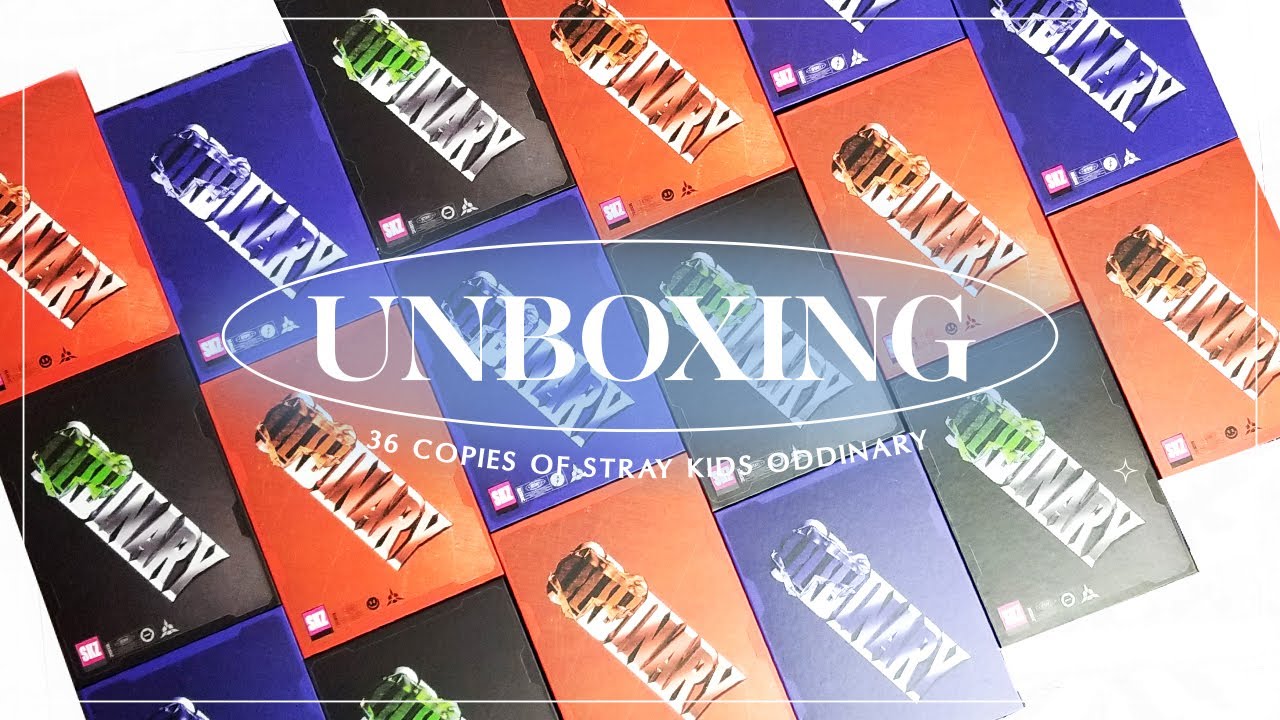 unboxing 36 copies of Stray Kids ODDINARY album for POBS ✧ a questionable collective haul movie~