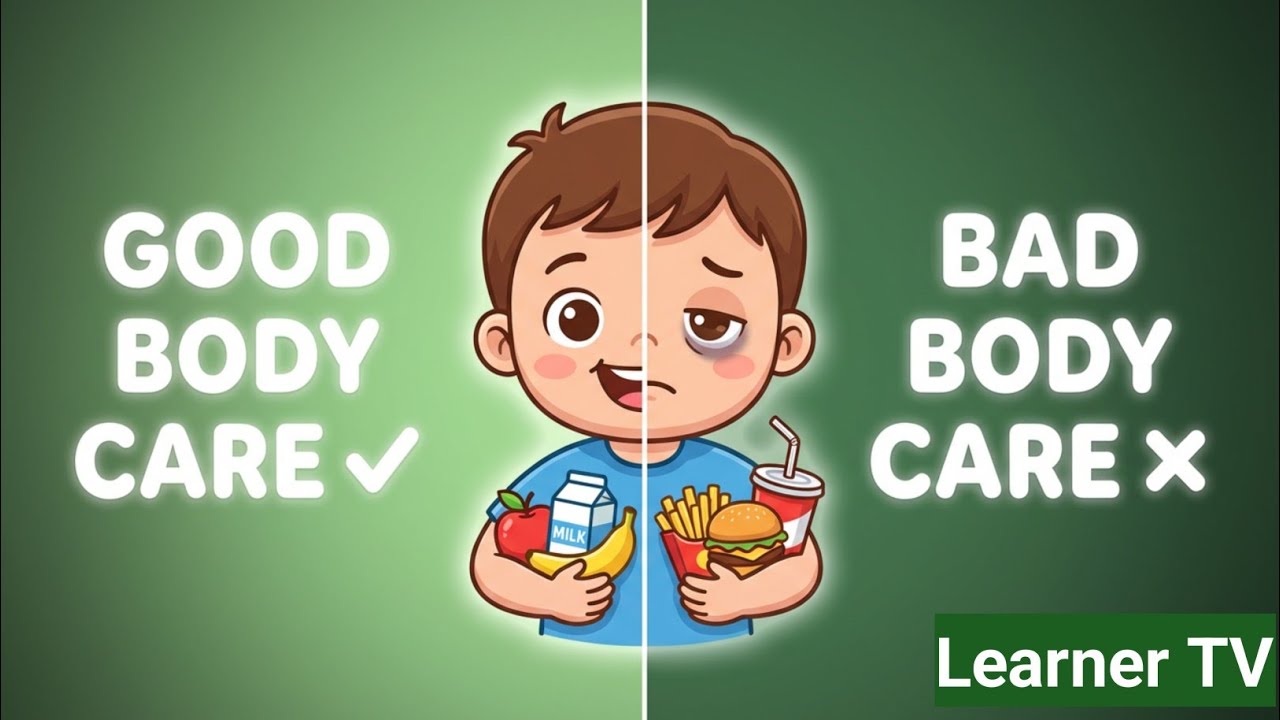 Good Body carevs Bad Body care for Kids  | Healthy Habits |Learner TV