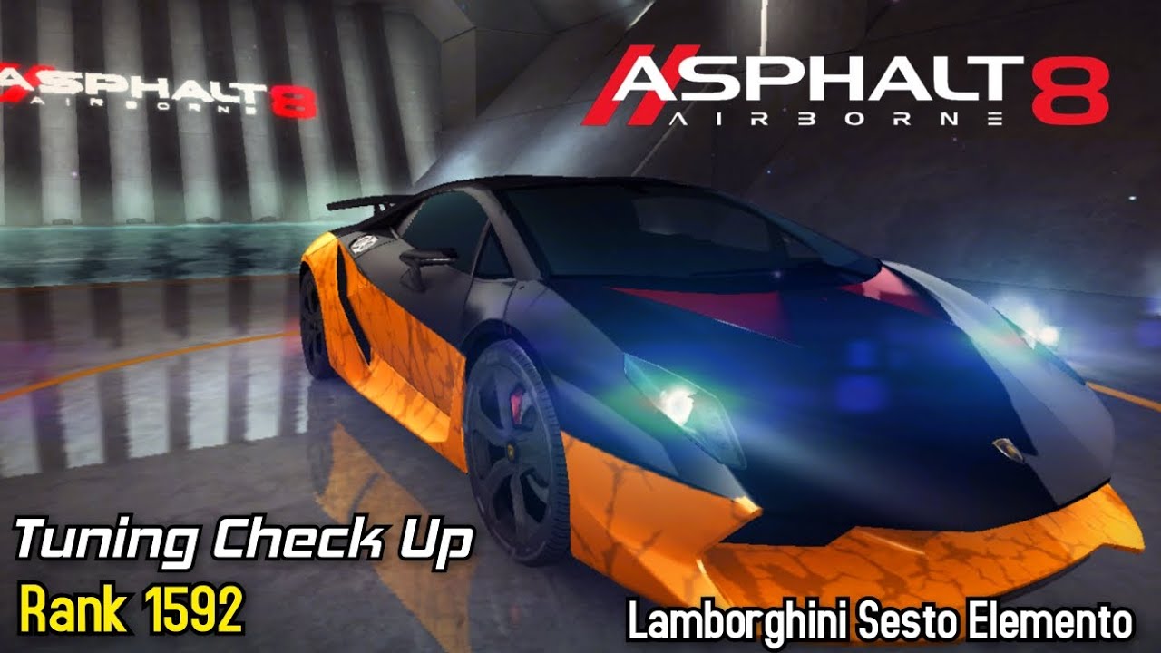 Hidden Fake Speed VS Rank 1590 | Asphalt 8 Airborne / Lamborghini Sesto Elemento (Tuning Check Up)