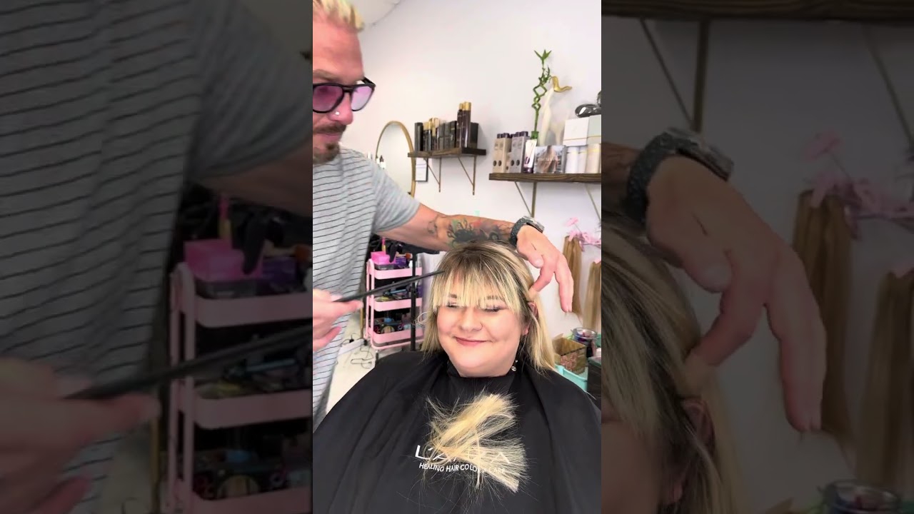 Easy way to cut bangs