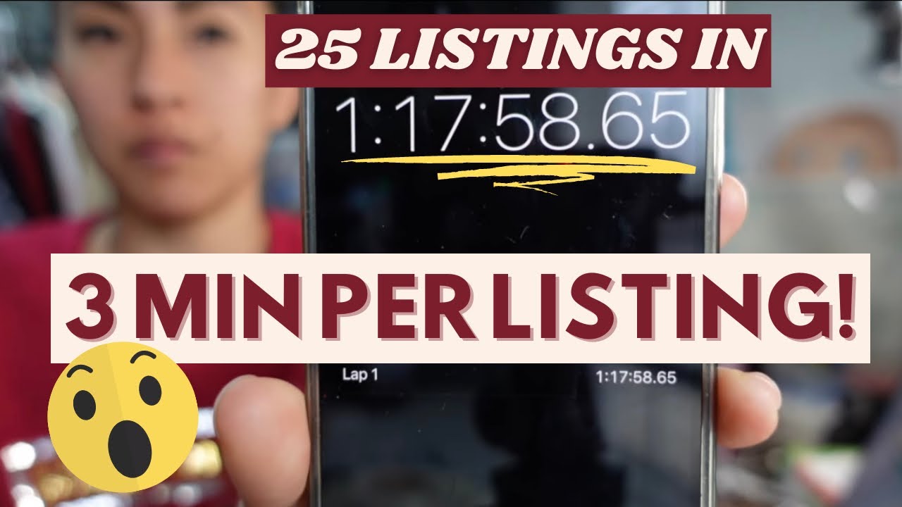 How Quickly Can I List and Crosslist 25 Listings on Poshmark, eBay, Mercari, and More?