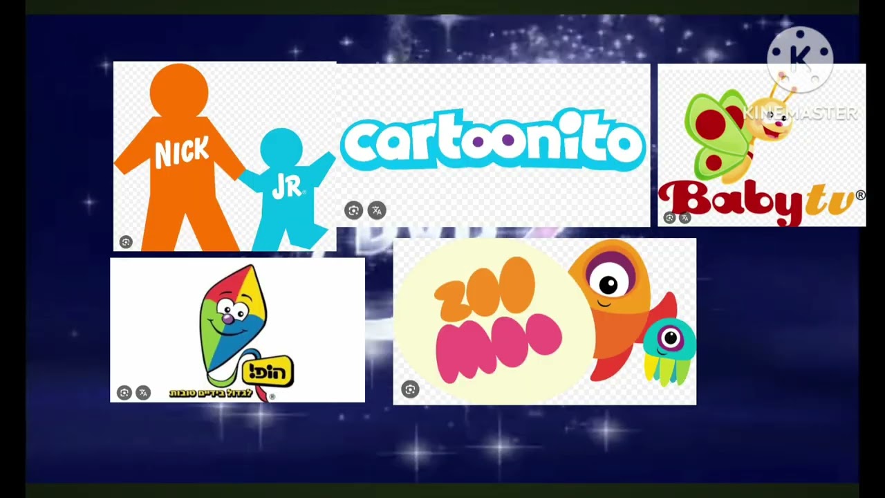 NICK JR. Hop channel ZOO MOO baby tv cartoonito home entertainment logo history