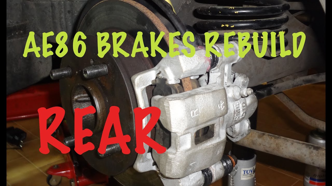 How to rebuild your car brakes - (2/3 Rear Calipers) (1987 Corolla AE86)
