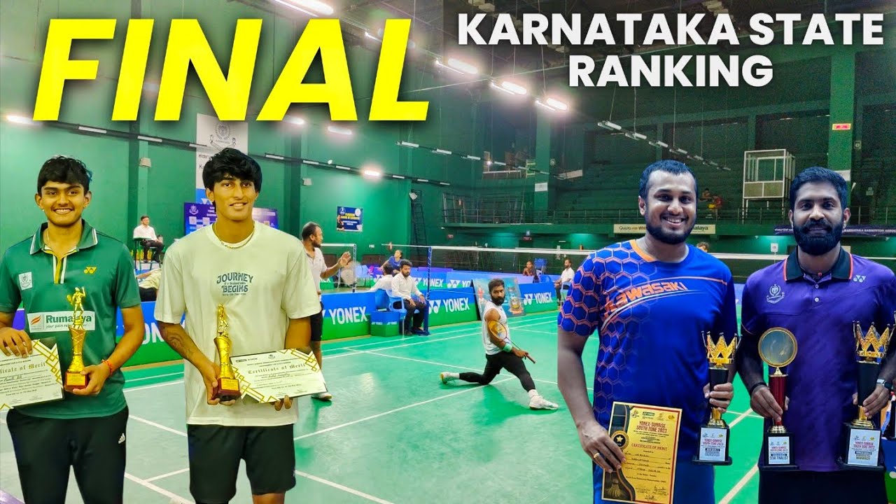 VAIBHAV/ASHITH SURYA VS SUMITH AR/KISHAL GANAPATHY - KARNATAKA STATE RANKING TOURNAMENT 2025 | KBA