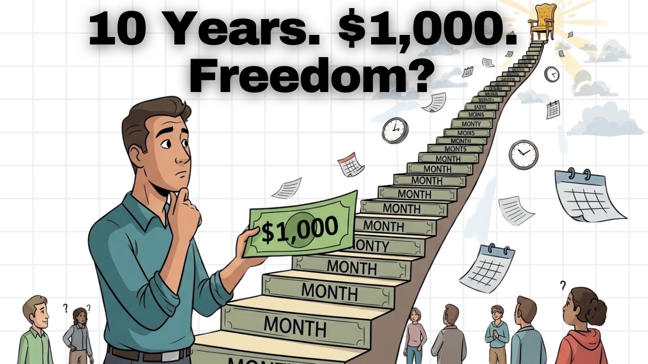 Можно ли действительно выйти на пенсию через 10 лет, инвестируя 1000 долларов в месяц?