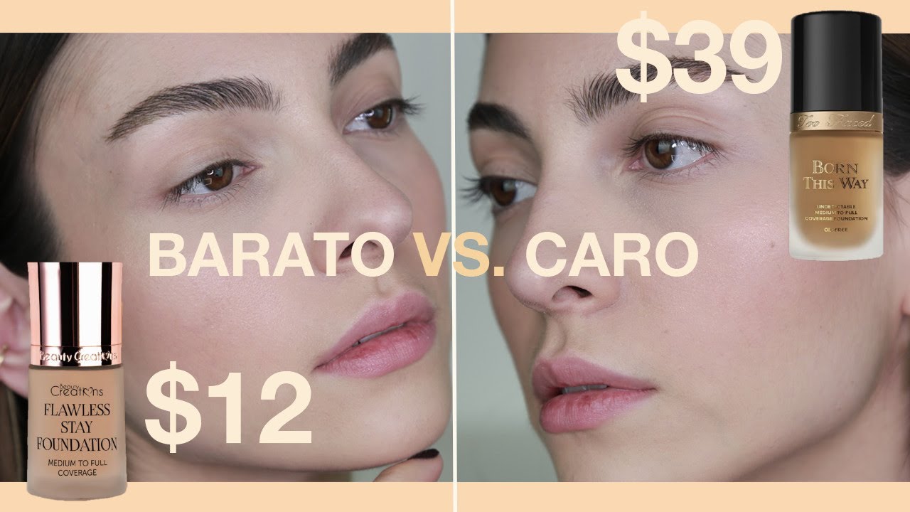 Es lo mismo? Misma formula? Base Beauty Creations VS. Too Faced Born this way | Anna Sarelly