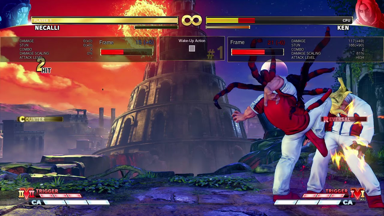 STREET FIGHTER V Necalli VSkill 2 Testing #2