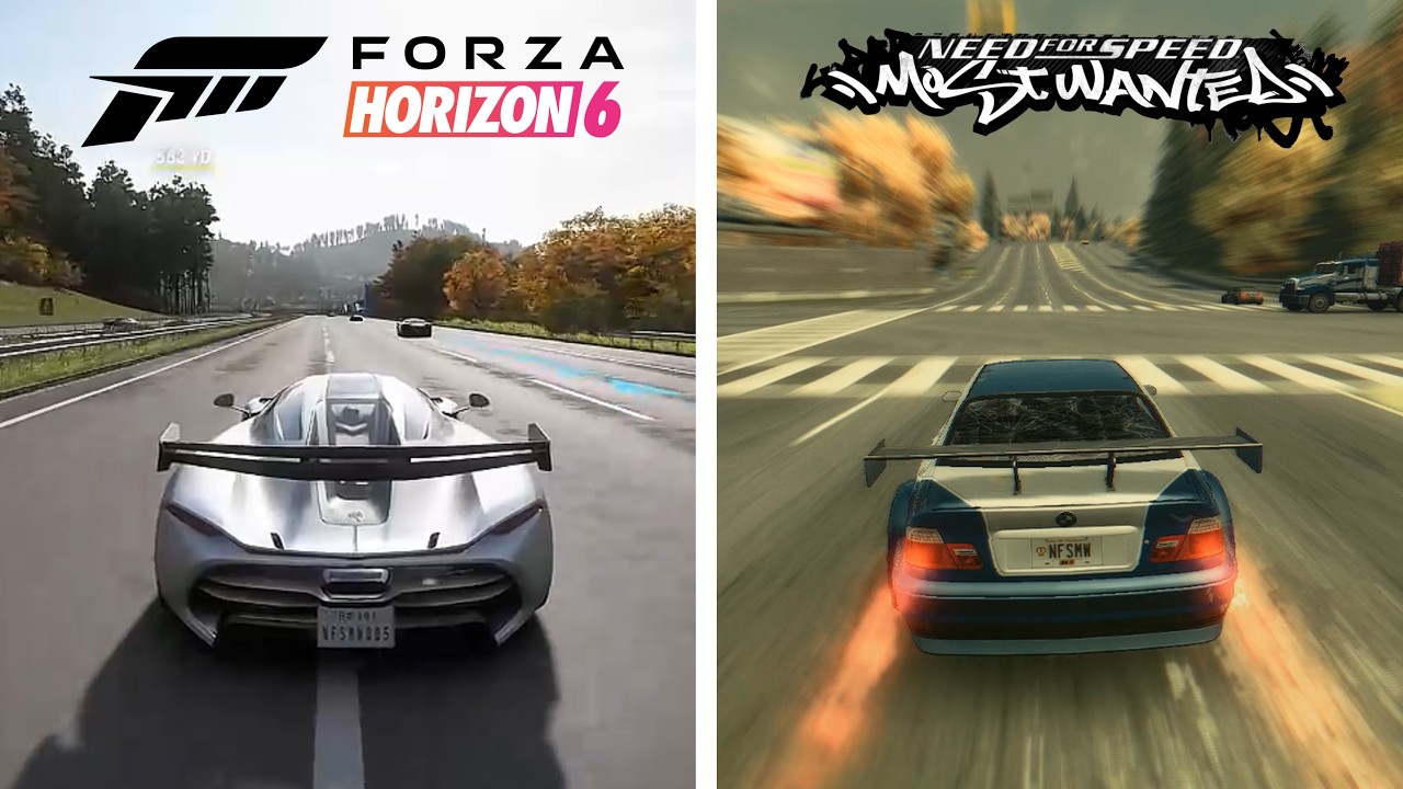 Sense of Speed in Forza Horizon 6 Vs NFS Most Wanted 2005