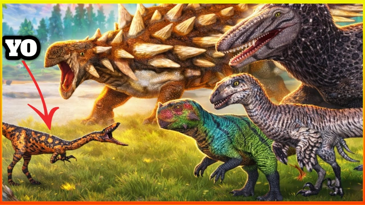 El dinosaurio MÁS PEQUEÑO vs TODOS mis suscriptores || The Cursed Isle