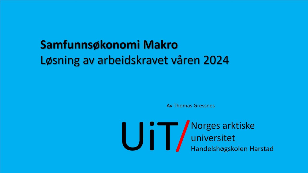 Løsning av arbeidskrav SOK-1010 Vår 2024