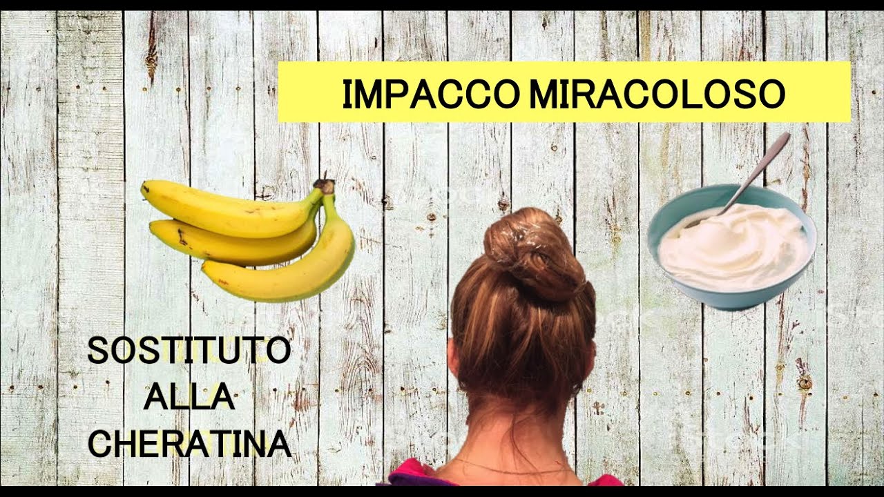 IMPACCO MIRACOLOSO per capelli pre shampoo ALLA BANANA fai da te