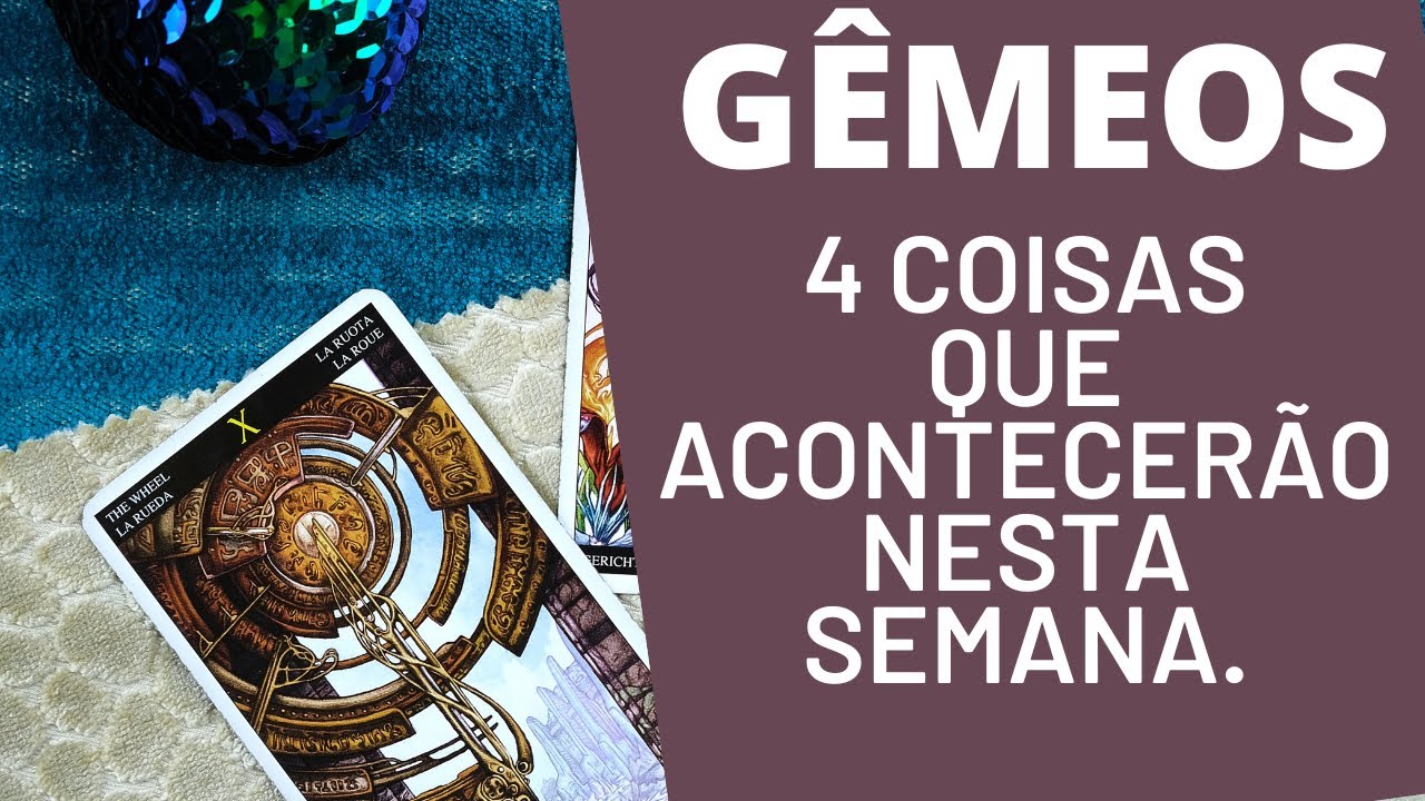GÊMEOS♊| 4 REVELAÇÕES PARA ESTA SEMANA! ( HORÓSCOPO/TAROT).