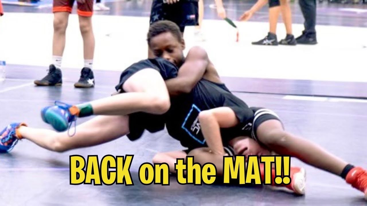 Jayden's BACK on the WRESTLING MAT after a BROKEN ARM!