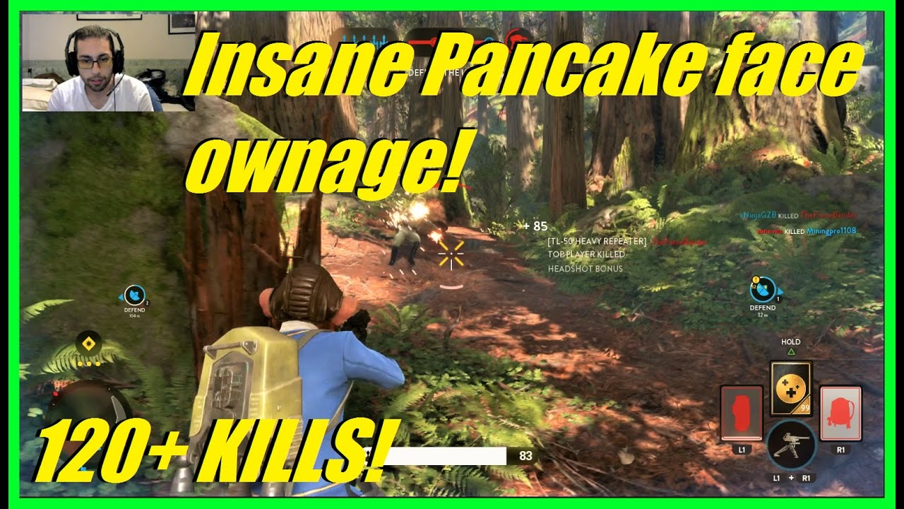Star Wars Battlefront - Insane Pancake Face ownage! | 120+ KILLS! No Vehicles! (PS4 PRO)